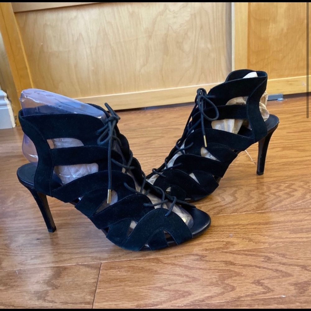 Joie lace up high heels